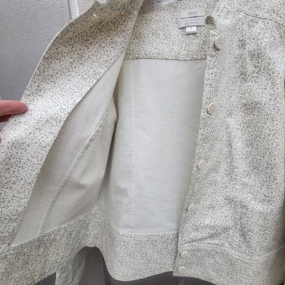 Christopher & Banks Denim Style Button Up Long Sleeve Stretch Jacket Size M - Picture 2 of 9